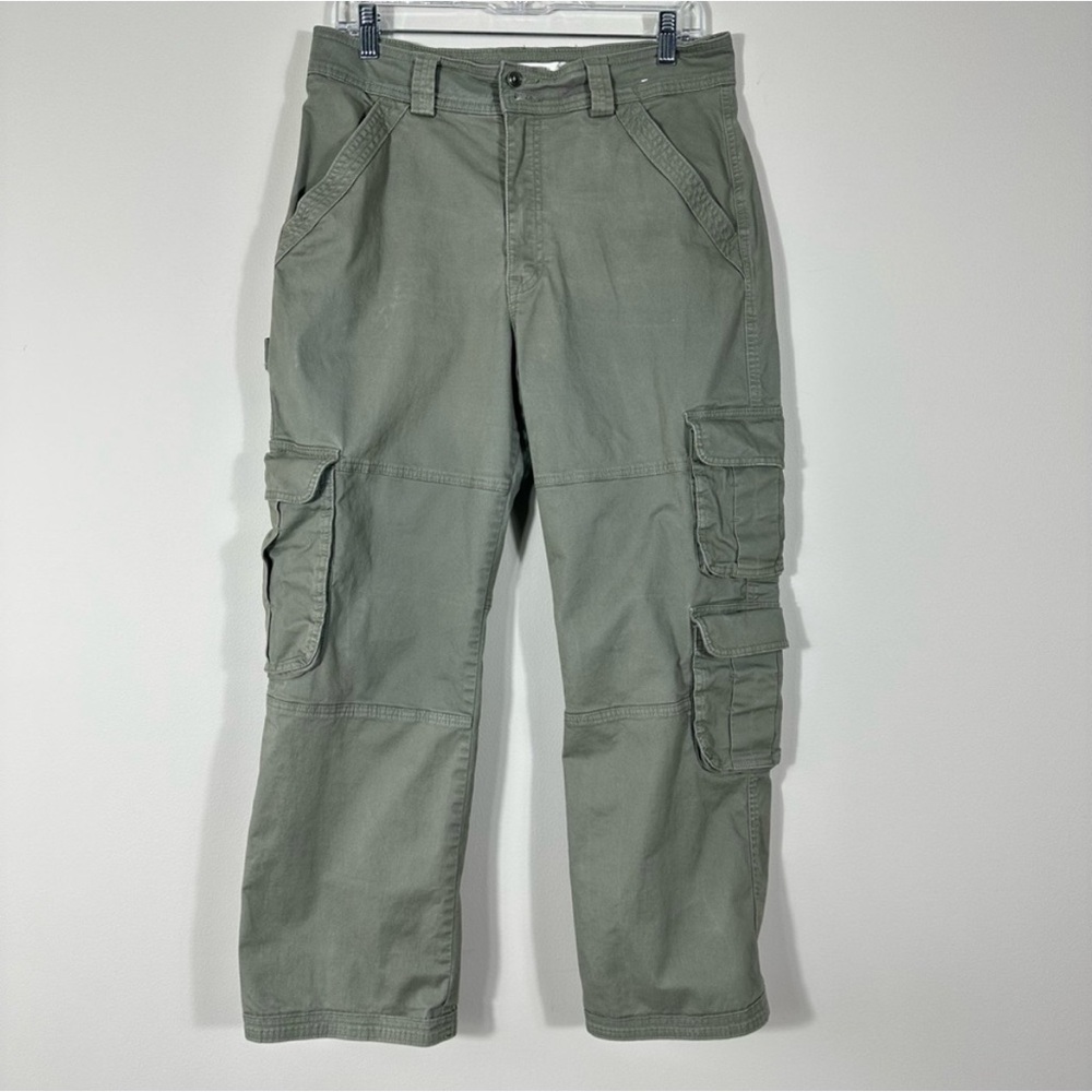 Abercrombie & Fitch Relaxed Cargo Pants Womens Sz 30/10s Sage Green High Rise